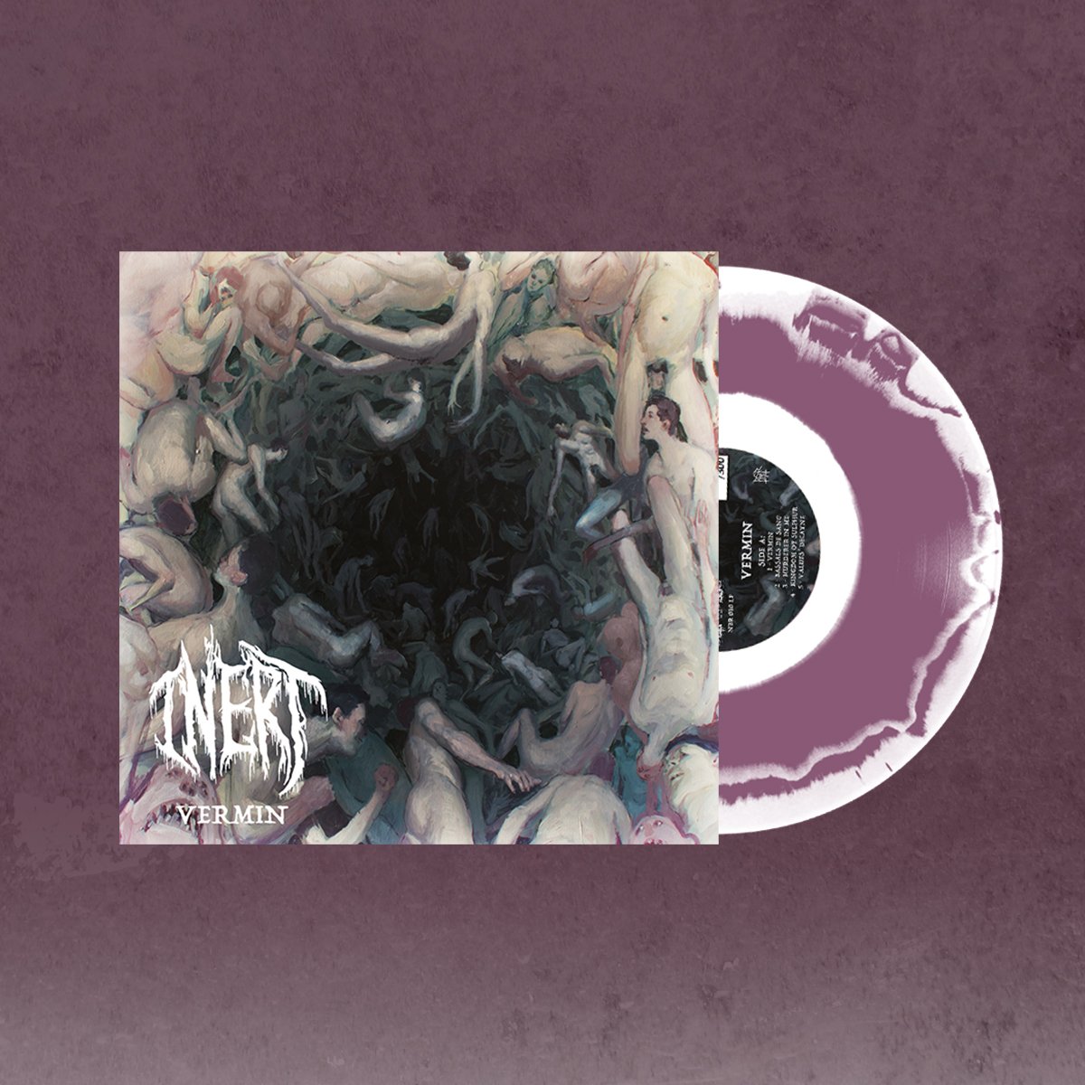 Image of NBR010LP Inert - Vermin Gatefold White / Lilac Swirl lim.to 222 Copies 