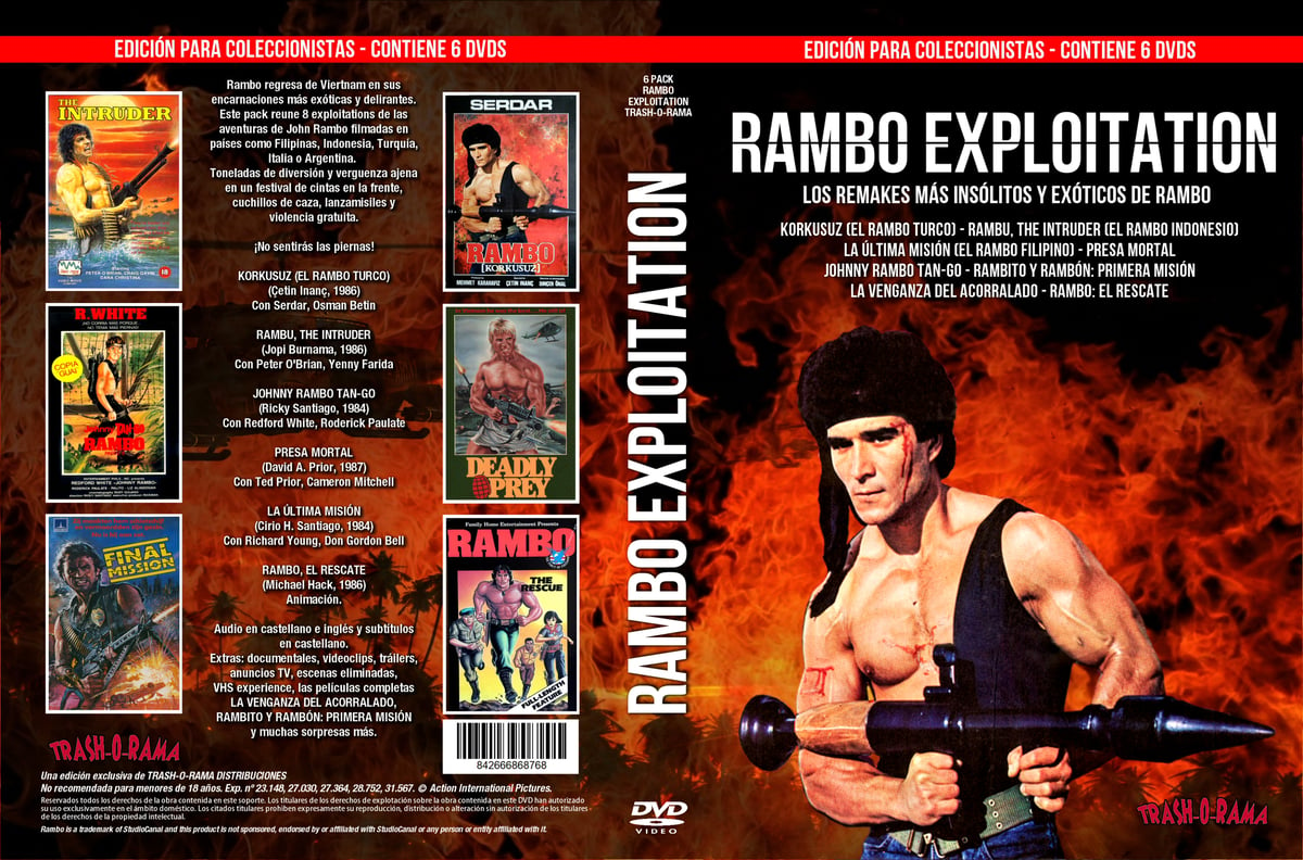 Pack 6 DVD Rambo Exploitation | Trashorama