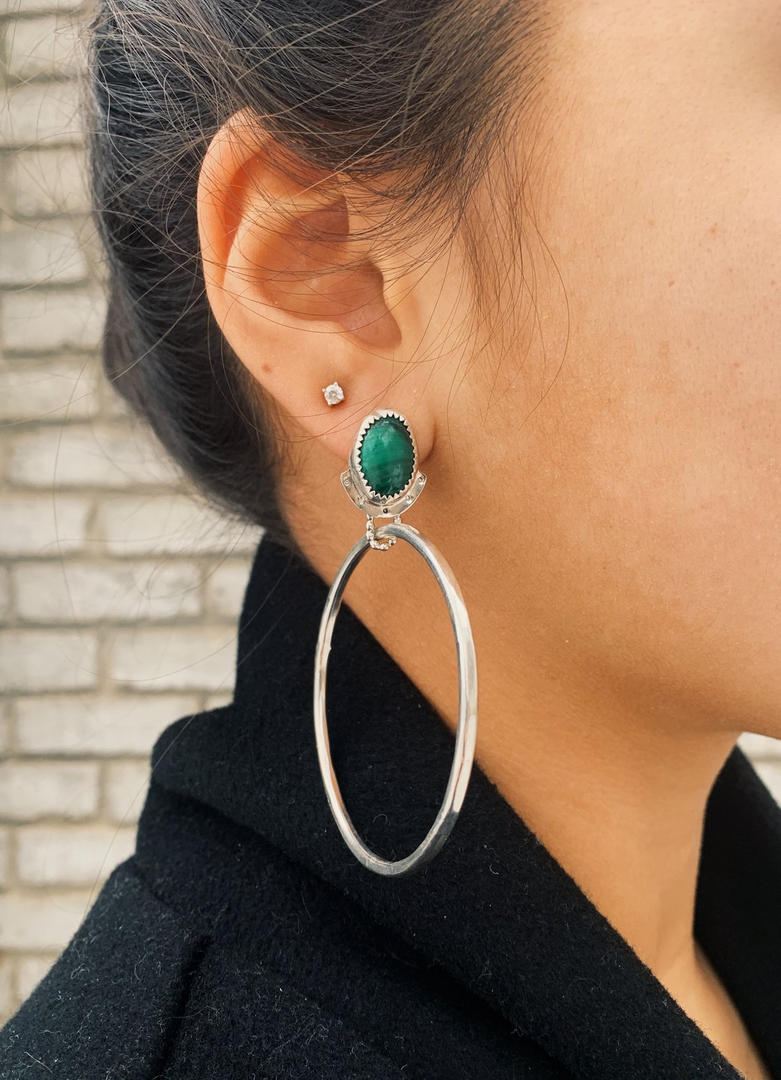 Image of Malachite Hoops