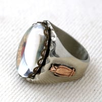 Image 2 of OVAL SACRED HEART IMAGE MEXICAN BIKER RING