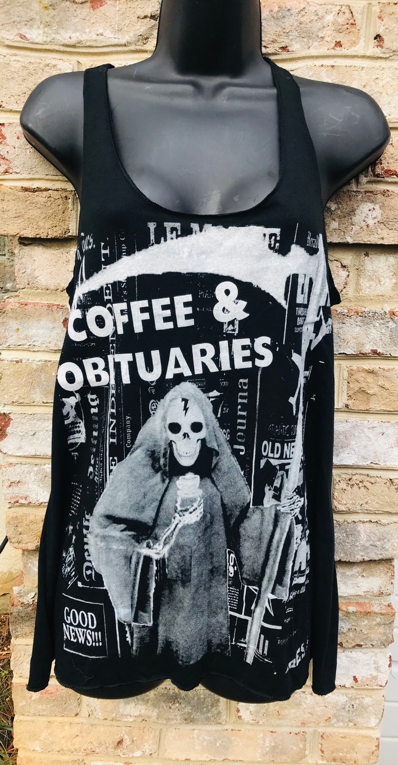 Image of Coffee and Obituaries Women’s Tank