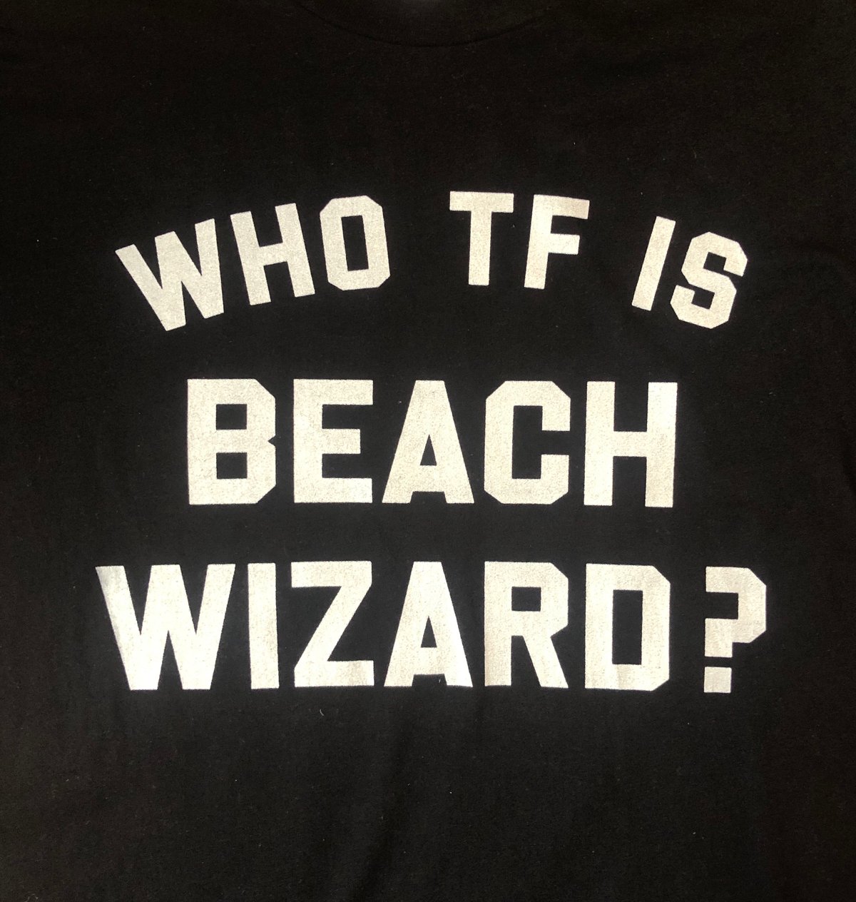 Image of Unisex Beach Wizard T-Shirt Black (WWF Donations)