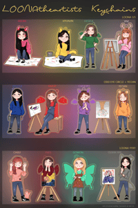 LOONAtheartists Keychains