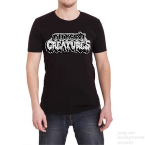 Image of Cursed Creatures black t shirt