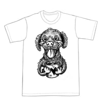 Image 1 of Bee Happy Puppy T-shirt (A1) **FREE SHIPPING**