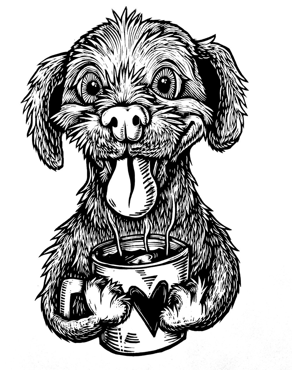 Bee Happy Puppy T-shirt (A1) **FREE SHIPPING**