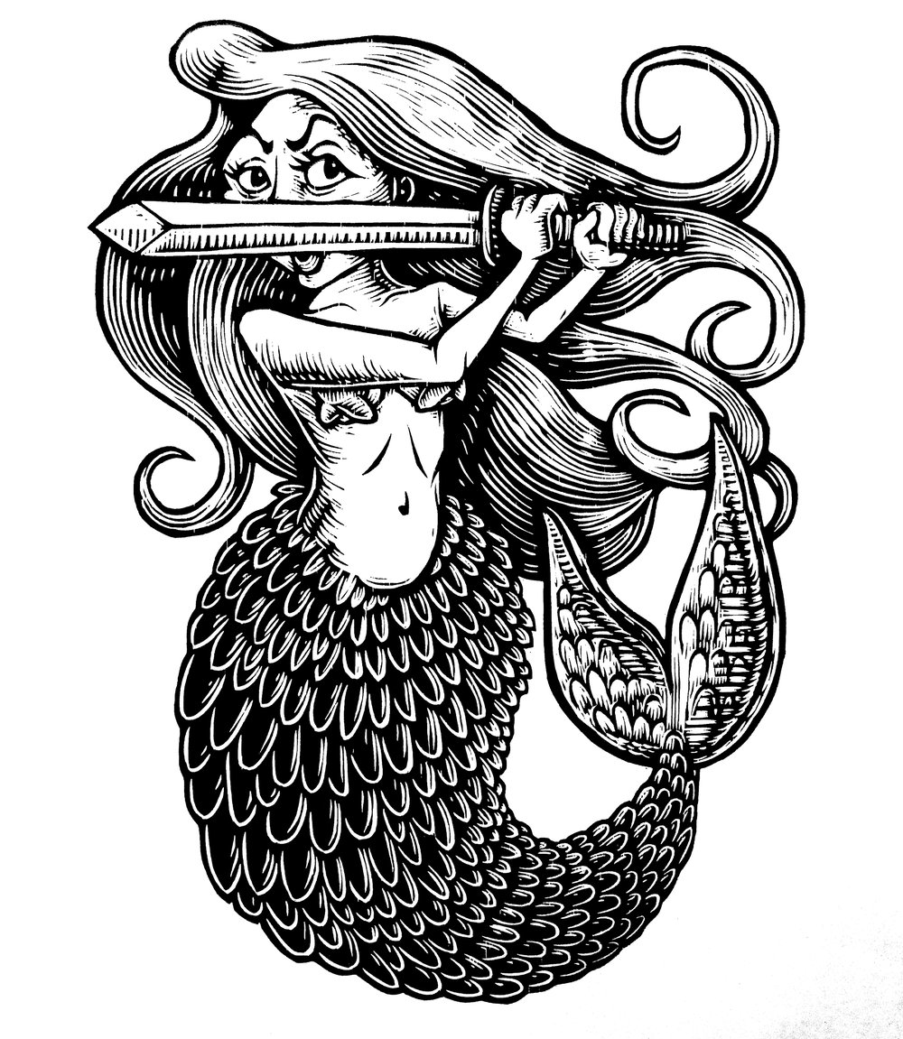 Mermaid T-shirt ( B2)**FREE SHIPPING**
