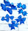 Set of 8 school bows clips or bobbles