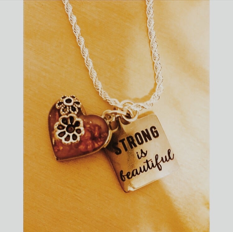 Image of Necklace: "Strong is Beautiful" 