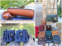 Estuches, bolsitas y bolsos artesanales