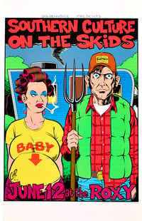 SOUTHERN CULTURE ON THE SKIDS Vintage Silkscreen Print