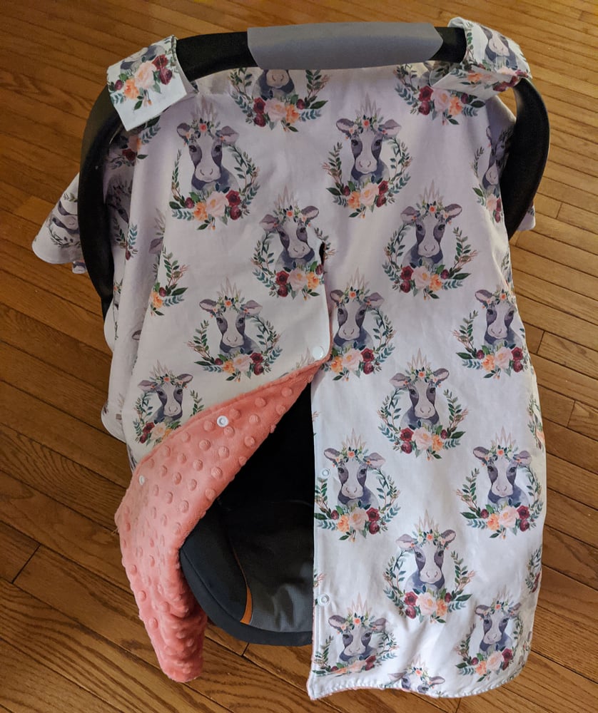 Image of 2-n-1 Car Seat Canopy & Nursing Cover Up