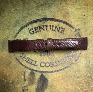 Image of N°8 RG SECRET STITCHING Horween Shell Cordovan Watchstrap