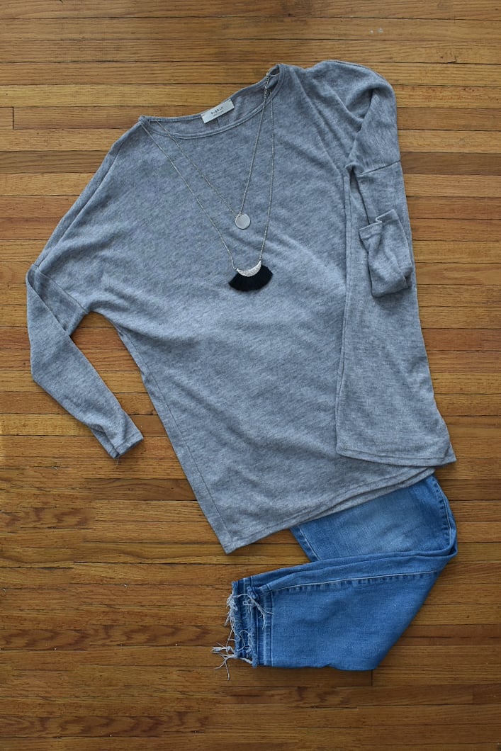 Image of Grey Oversized Tunic