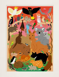 Image 1 of Australian Fauna - bushfire relief poster