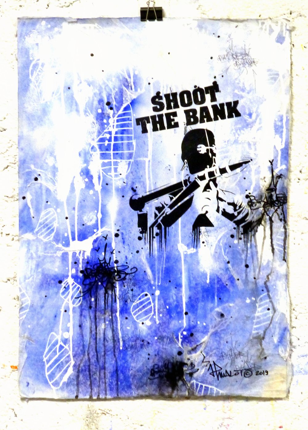 SHOOT THE BANK! On Blue. 2020