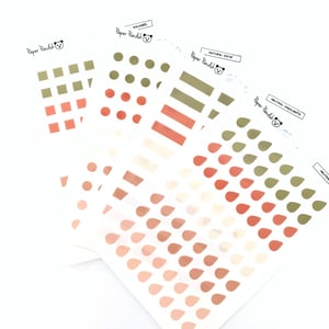Image of Color Transparent Shape Stickers 