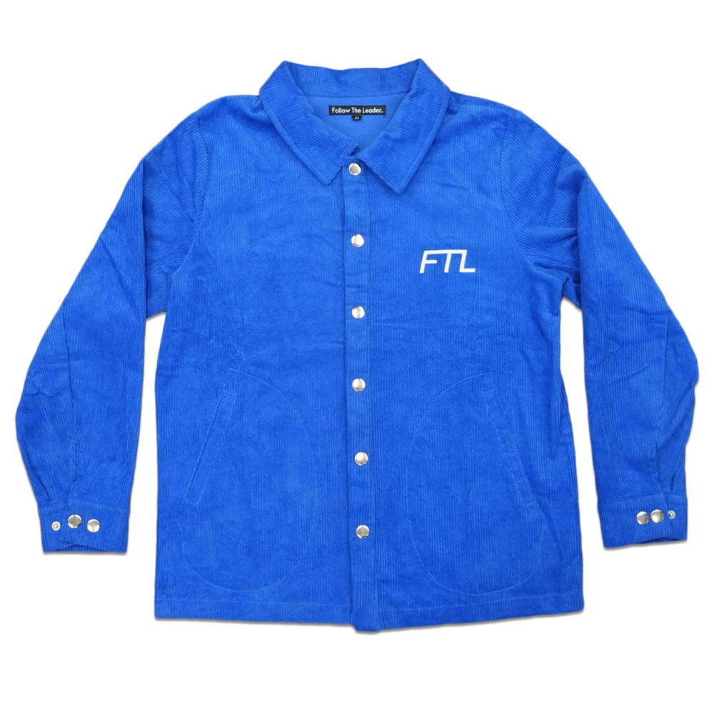 Image of FTL Corduroy Overshirt (Royal Blue)