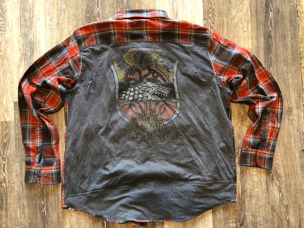 Game of Thrones repurposed t-shirt flannel 