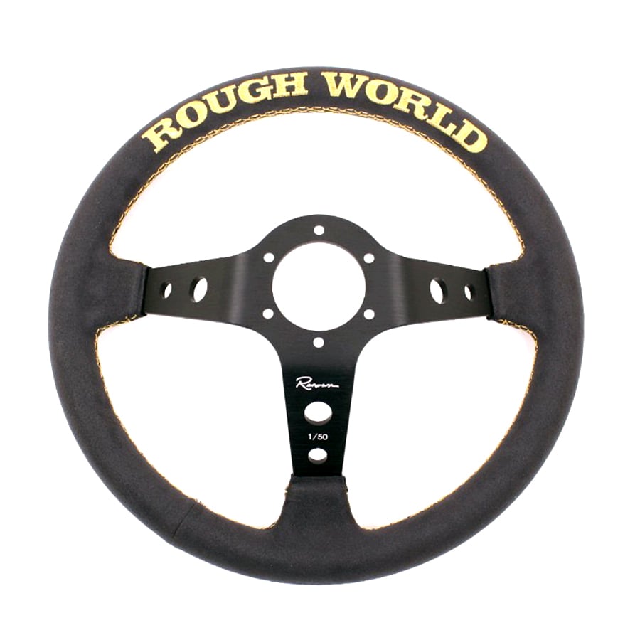 Alcantara Suede Rough World Gold V3 Steering Wheel / RAUHWelt Begriff