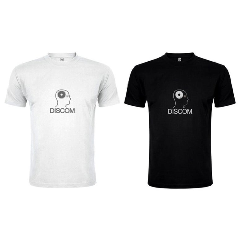 Image of Discom Man's Shirt, White/Black, 100% Cotton, free packing material
