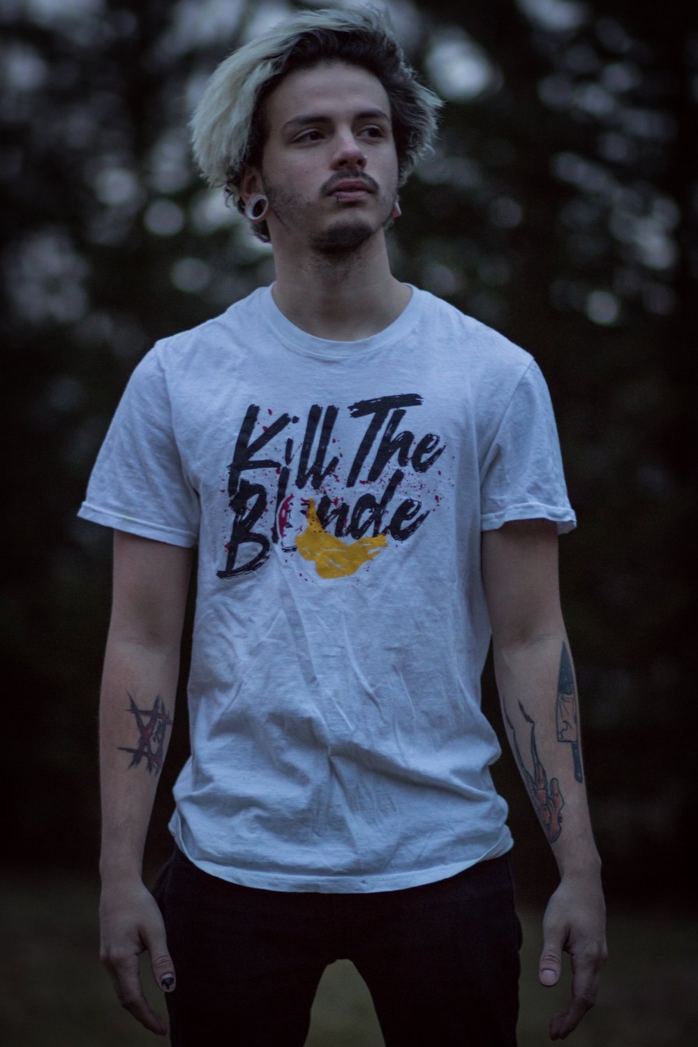 Image of Kill The Blonde white shirt 