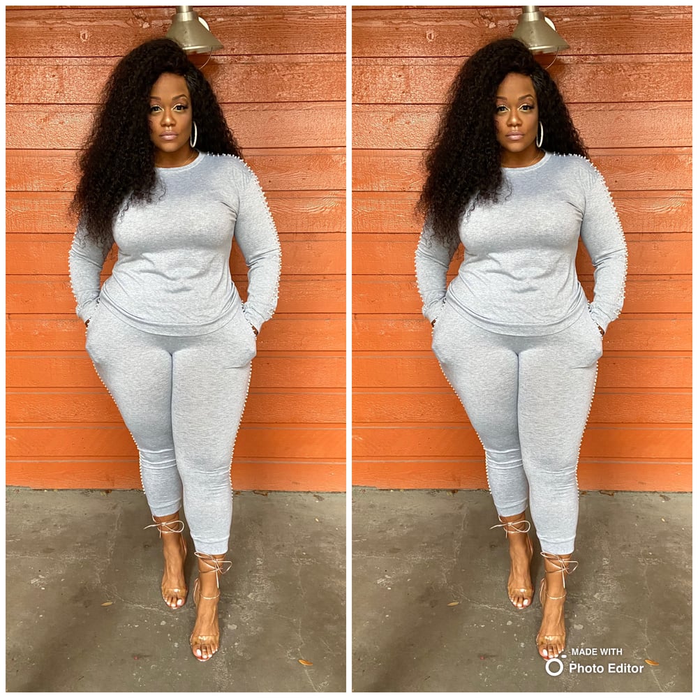 Image of Grey Pearl Sweatsuit