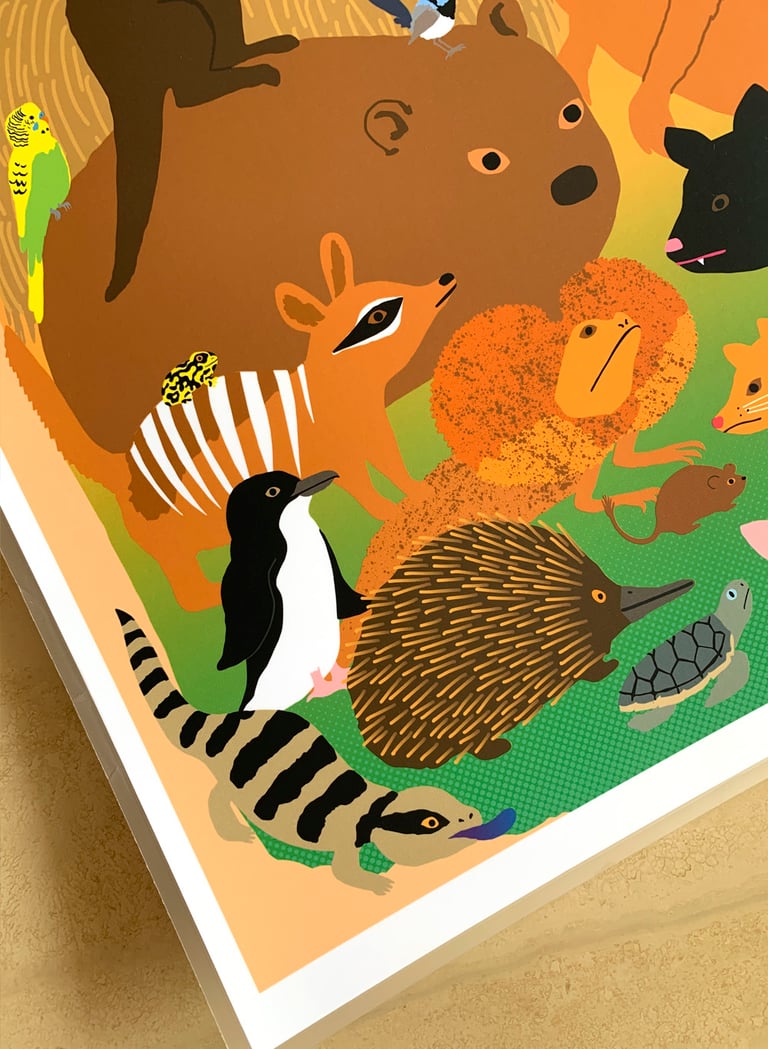 Australian Fauna - bushfire relief poster Image 5