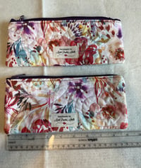 Image 2 of (2) purple zipper pouches 