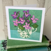 ‘Violet Teacup’ card