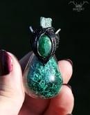 Image 2 of Emerald Moss Vial Necklace