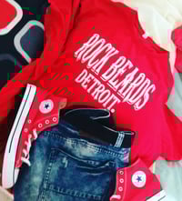 Image 2 of Rock beards Detroit Rockin Red Tee  