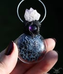 Image 3 of Blue Moss Vial Necklace