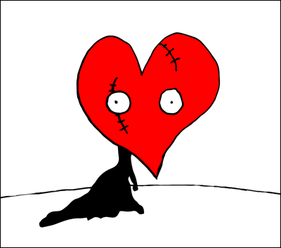 Image of Tim Burton <b>HEART</b> FlipBooKit