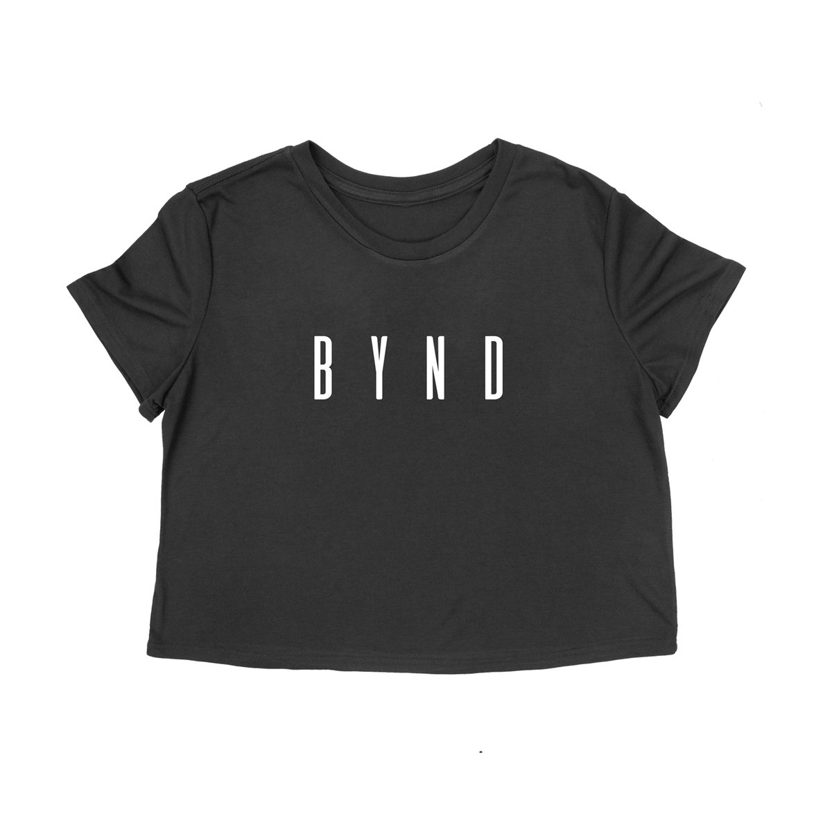 Image of ¨B Y N D¨ Crop T Noir