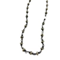 Image 2 of Pyrite and herkimer diamond necklace