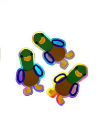 Image 2 of Große Enten Sticker (holografisch)