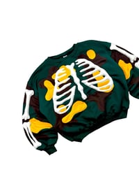 Image 6 of Reworked Toxic Ribcage 3D Puff Sweatshirt Size XL