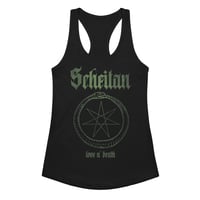 Image 1 of SCHEITAN - LOVE N DEATH / GOTHIC ROCK MUSIC (WOMENS TANK TOP BLACK)