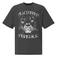 N8NOFACE X Grimey Boys Distressed Oversized faded black t-shirt