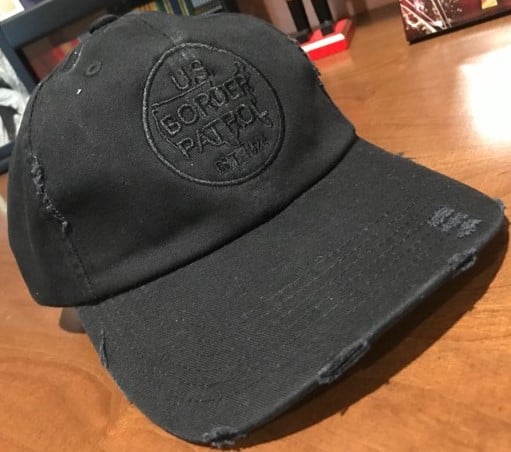 Image of STEALTH BP HAT - DISTRESSED BLACK (ALSO IN NON-DISTRESSED AND OLD PATROL LOGO)