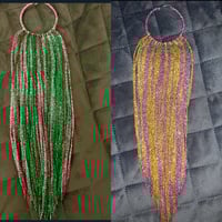 Image 1 of Dream Catcher Metallic Earrings  (7-10 Business Days for processing/does not include weekends) 