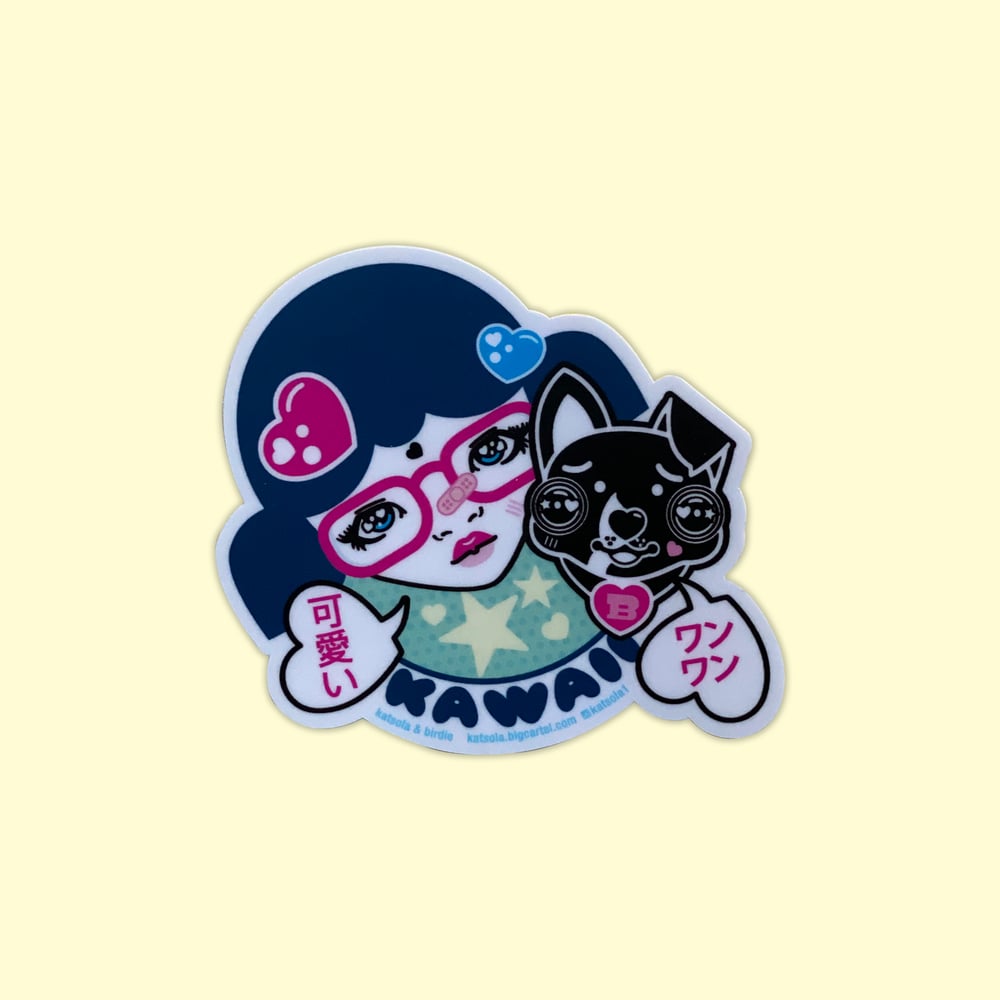 Image of Kawaii Katsola and Birdie Sticker