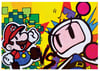 5x7 Print- Paper Mario vs Bomberman