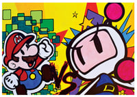 (Online Only) 5x7 Print- Paper Mario vs Bomberman