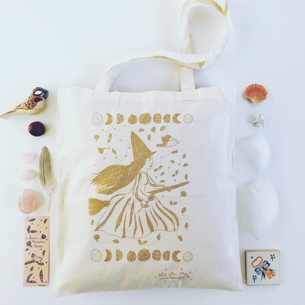 Image of Tote Bag *Gold Witch*