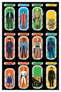 Image 5 of (SET OF 4 POSTERS) ORIGINAL 12 / NEXT 12 / ICE PLANET / CLOUD CITY ACTION FIGURES