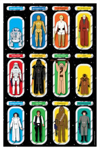 Image 2 of (SET OF 4 POSTERS) ORIGINAL 12 / NEXT 12 / ICE PLANET / CLOUD CITY ACTION FIGURES