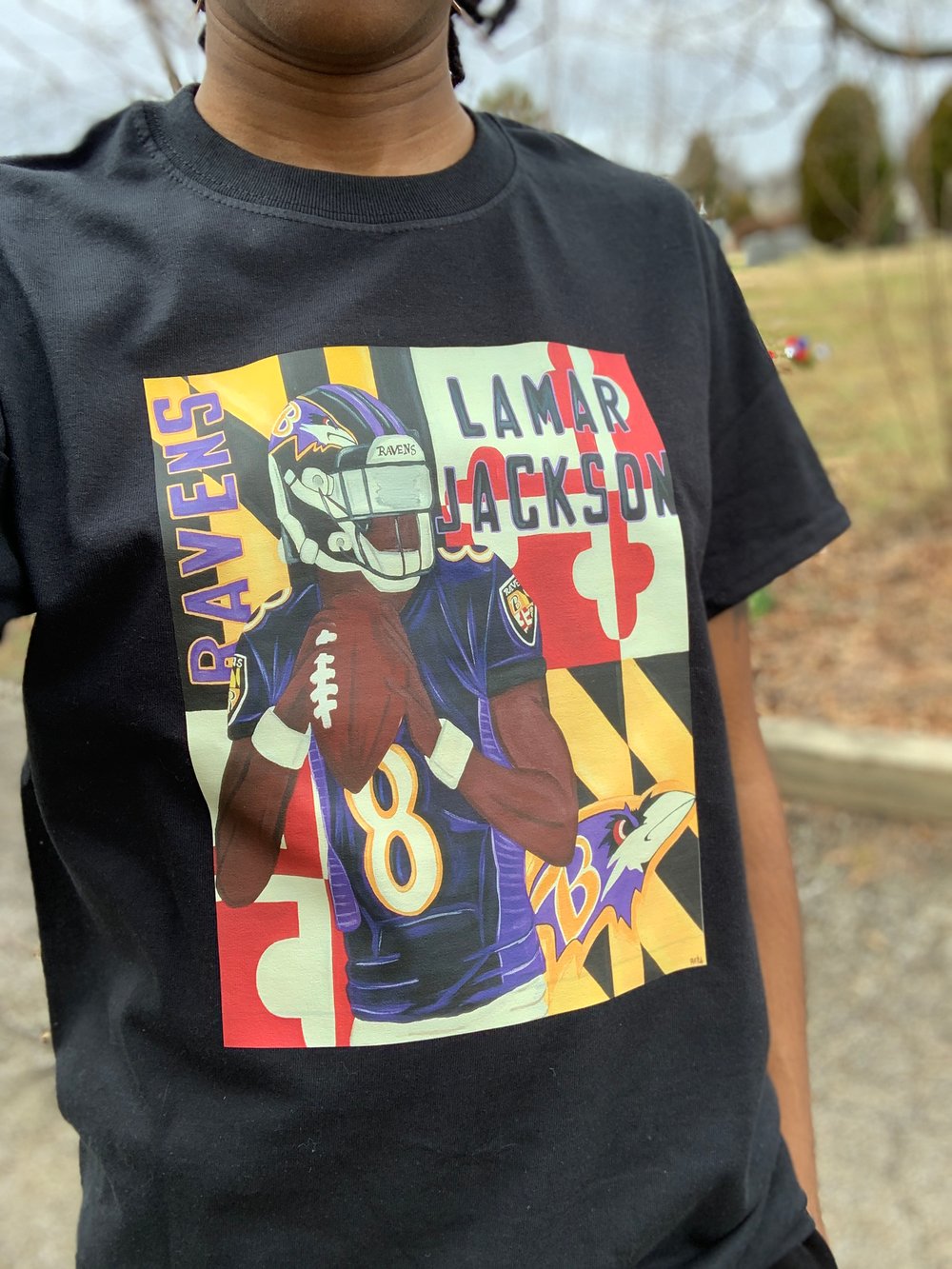 Lamar Jackson T-Shirts | RaRaByRashidaCotton