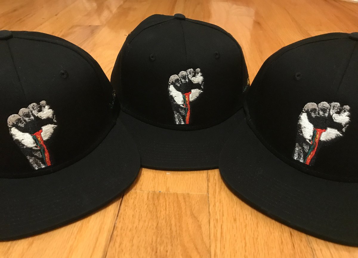 Raised Fist Propaganda Bleeding Rasta Fist Hat